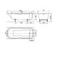 Kaldewei Ambiente - Baignoire rectangulaire Dyna Set 620, 1700x750 mm, blanc 226100010001 Kaldewei Ambiente - Baignoire rectangulaire Dyna Set 620, 1700x750 mm, blanc 226100010001