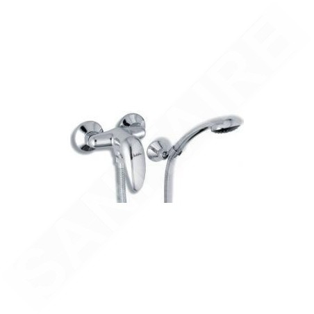 Novaservis Metalia 55 - Robinetterie de douche murale avec pommeau de douche, chrome 55061,0