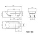 Kaldewei Ambiente - Baignoire Vaio 960, 1700x800 mm, antidérapante, blanche 234030000001 Kaldewei Ambiente - Baignoire Vaio 960, 1700x800 mm, antidérapante, blanche 234030000001