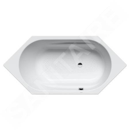 Kaldewei Ambiente - Baignoire Vaio 6, modèle 958, 1900x900 mm, antidérapant sur toute la largeur, effet Perl, blanc 233834013001