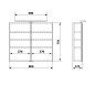 Sapho Riwa - Armoire miroir avec éclairage LED, 810x700x170 mm, blanc brillant RIW080-0030 Sapho Riwa - Armoire miroir avec éclairage LED, 810x700x170 mm, blanc brillant RIW080-0030