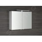 Sapho Riwa - Armoire miroir avec éclairage LED, 810x700x170 mm, blanc brillant RIW080-0030 Sapho Riwa - Armoire miroir avec éclairage LED, 810x700x170 mm, blanc brillant RIW080-0030
