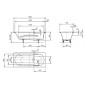 Kaldewei Ambiente - Baignoire rectangulaire Vaio Set 956, 1600x700 mm, blanc 233600010001 Kaldewei Ambiente - Baignoire rectangulaire Vaio Set 956, 1600x700 mm, blanc 233600010001