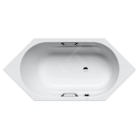 Kaldewei Ambiente - Baignoire Vaio 6 Star. modèle 959, 1900x900 mm, avec trous pour poignées, antidérapant sur toute la