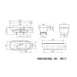 Kaldewei Ambiente - Baignoire ovale Vaio Duo Oval 951, 1800x800 mm, antidérapante, effet Perl, blanc 233130003001 Kaldewei Ambiente - Baignoire ovale Vaio Duo Oval 951, 1800x800 mm, antidérapante, effet Perl, blanc 233130003001