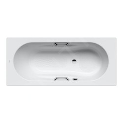 Kaldewei Ambiente - Baignoire Vaio Set Star 947, 1800x800 mm, trous pour poignées, antidérapant sur toute la largeur, blanc