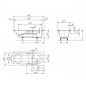 Kaldewei Ambiente - Baignoire Vaio Set Star 947, 1800x800 mm, trous pour poignées, blanc 234700010001