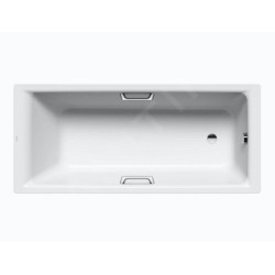 Kaldewei Ambiente - Baignoire Puro Star 685, 1600x700 mm, trous pour poignées, effet Perl, blanc 258500013001