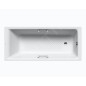 Kaldewei Ambiente - Baignoire Puro Star 685, 1600x700 mm, trous pour poignées, effet Perl, antidérapant, blanc 258534013001