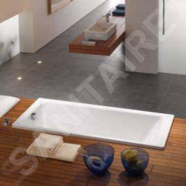 Kaldewei Ambiente - Baignoire Puro 687, 1700x700 mm, effet perl, blanc 258700013001
