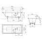 Kaldewei Ambiente - Baignoire Puro 657, 1800x800 mm, antidérapante sur toute la surface, blanche 256734010001 Kaldewei Ambiente - Baignoire Puro 657, 1800x800 mm, antidérapante sur toute la surface, blanche 256734010001