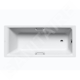 Kaldewei Ambiente - Baignoire Puro Star 689, 1700x700 mm, avec trous pour poignées, effet Perl, blanc 258900013001