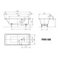 Kaldewei Ambiente - Baignoire Puro 688, 1700x700 mm, effet perl, blanc 258800013001 Kaldewei Ambiente - Baignoire Puro 688, 1700x700 mm, effet perl, blanc 258800013001