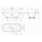 Kaldewei Avantgarde - Centro Duo Oval 127, 1700x750 mm, blanc 282700010001 Kaldewei Avantgarde - Centro Duo Oval 127, 1700x750 mm, blanc 282700010001