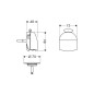 Hansgrohe Exafill - Ensemble supérieur de sortie de baignoire Plus, chrome 58128000
