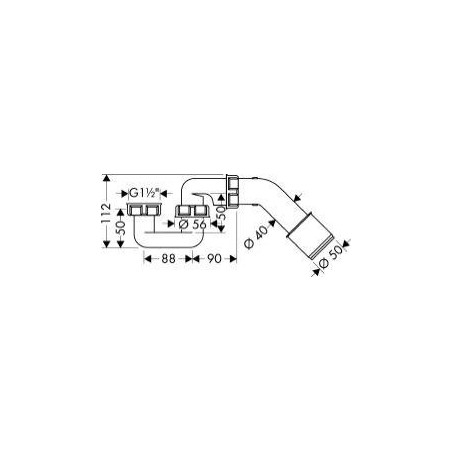Hansgrohe Starolift '52 - siphon de baignoire 56373000