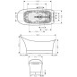 Axor Urquiola - Baignoire 1800 mm, blanche 11440000