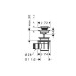 Hansgrohe Garnitures de vidage - Garniture de vidange Push-Open pour les baignoires, chrome 50107000