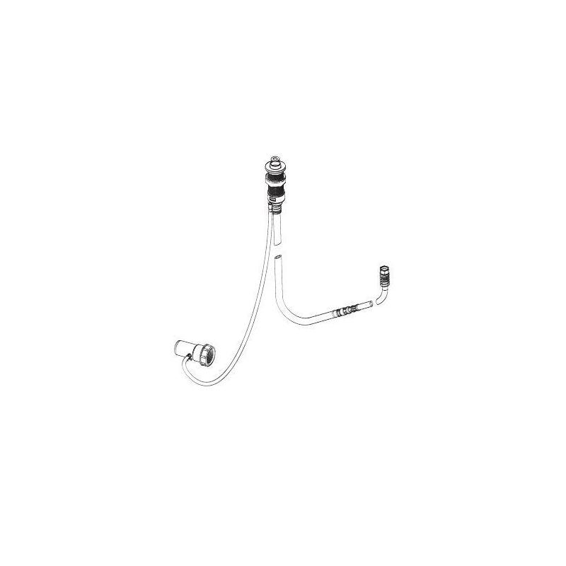 Kaldewei Accessoires - Flexible de douche 8880, encastré dans le bord de la baignoire 689720200999