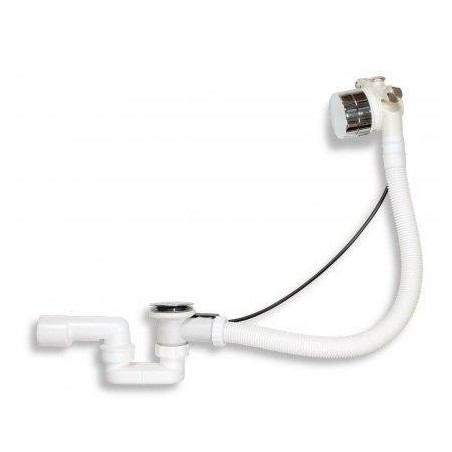 Novaservis Accessoires - Bonde et trop-plein pour baignoire, avec remplissage, chrome 488,0