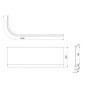 Polysan Astra - Panneau de revêtement frontal R, blanc 34812