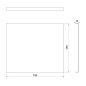 Polysan Plain - Panneau latéral 70, 700 x 590 mm, blanc 72669 Polysan Plain - Panneau latéral 70, 700 x 590 mm, blanc 72669