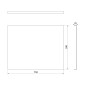 Polysan Plain - Panneau latéral 75, 750 x 590 mm, blanc 72687 Polysan Plain - Panneau latéral 75, 750 x 590 mm, blanc 72687