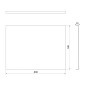 Polysan Plain - Panneau latéral 800 x 590 mm, blanc 72696
