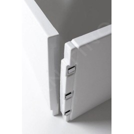 Polysan Plain - Panneau frontal, 165, droit, 1650 x 590 mm, blanc 72777