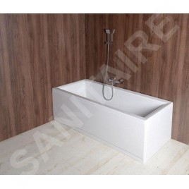 Polysan Plain - Panneau frontal, 175, gauche, 1750 x 590 mm, blanc 72633