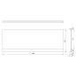 Polysan Plain Nika - Panneau frontal PN 160, 1600 x 590 mm, blanc 72505 Polysan Plain Nika - Panneau frontal PN 160, 1600 x 590 mm, blanc 72505