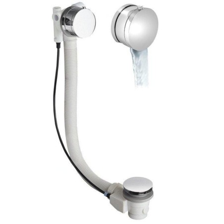 Polysan Accessoires - Garniture de vidage et de trop-plein pour baignoire, avec alimentation, avec bowden, longueur 575 mm,