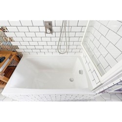 Polysan Accessoires - Garniture de vidage et de trop-plein pour baignoire, avec alimentation, avec bowden, longueur 575 mm,