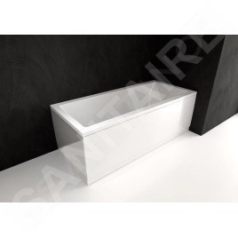Polysan Plain - Panneau frontal, 180, droit, 1800 x 590 mm, blanc 72804