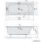 Polysan Baignoires - Baignoire rectangulaire ASTRA B, 1650 x 750 x 480 mm, blanc 32611 Polysan Baignoires - Baignoire rectangulaire ASTRA B, 1650 x 750 x 480 mm, blanc 32611