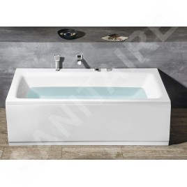 Polysan Baignoires - Baignoire rectangulaire KVADRA 1700 x 800 x 470 mm, blanc 18611