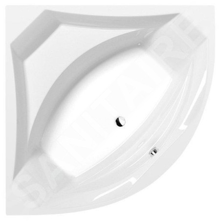 Polysan Baignoires - Baignoire d´angle ROSANA, 1400 x 1400 x 490 mm, blanc 64119