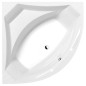 Polysan Baignoires - Baignoire d´angle ROSANA, 1400 x 1400 x 490 mm, blanc 64119