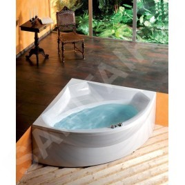 Polysan Baignoires - Baignoire d´angle ROSANA, 1400 x 1400 x 490 mm, blanc 64119