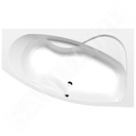 Polysan Baignoires - Baignoire asymétrique MAMBA R, 1700 x 1000 x 470 mm, blanc 77111
