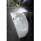 Polysan Baignoires - Baignoire asymétrique MAMBA R, 1700 x 1000 x 470 mm, blanc 77111 Polysan Baignoires - Baignoire asymétrique MAMBA R, 1700 x 1000 x 470 mm, blanc 77111