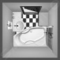 Polysan Baignoires - Baignoire asymétrique MAMBA R, 1700 x 1000 x 470 mm, blanc 77111 Polysan Baignoires - Baignoire asymétrique MAMBA R, 1700 x 1000 x 470 mm, blanc 77111