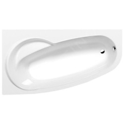 Polysan Baignoires - Baignoire asymétrique NAOS 180 L, 1800 x 1000 x 430 mm, droite, blanc 46111