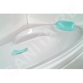 Polysan Baignoires - Baignoire asymétrique NAOS 180 R, 1800 x 1000 x 430 mm, droite, blanc 47111