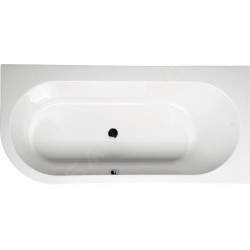 Polysan Baignoires - Baignoire asymétrique Astra R 1650 x 800 x 480 mm, droite, blanc 34611