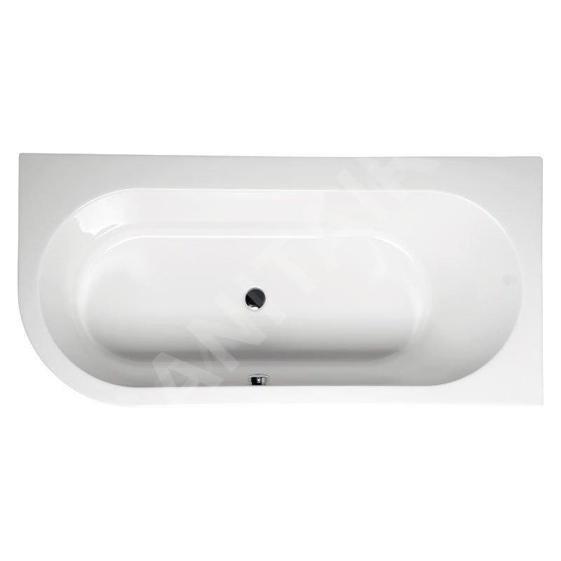 Polysan Baignoires - Baignoire asymétrique Astra R 1650 x 800 x 480 mm, droite, blanc 34611 Polysan Baignoires - Baignoire asymétrique Astra R 1650 x 800 x 480 mm, droite, blanc 34611