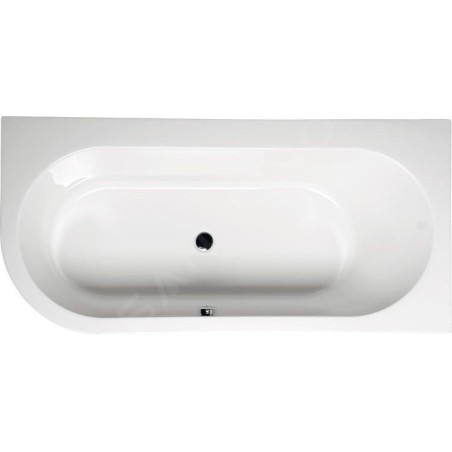 Polysan Baignoires - Baignoire asymétrique Astra R 1650 x 800 x 480 mm, droite, blanc 34611