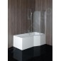 Polysan Baignoires - Baignoire asymétrique VERSYS L, 1600 x 840 x 470 mm, droit, blanc 15611 Polysan Baignoires - Baignoire asymétrique VERSYS L, 1600 x 840 x 470 mm, droit, blanc 15611