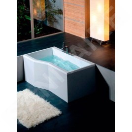 Polysan Baignoires - Baignoire asymétrique VERSYS L, 1700 x 840 x 470 mm, gauche, blanc 70111