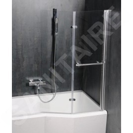 Polysan Baignoires - Baignoire asymétrique VERSYS L, 1700 x 840 x 470 mm, gauche, blanc 70111